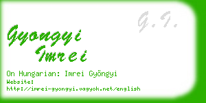 gyongyi imrei business card